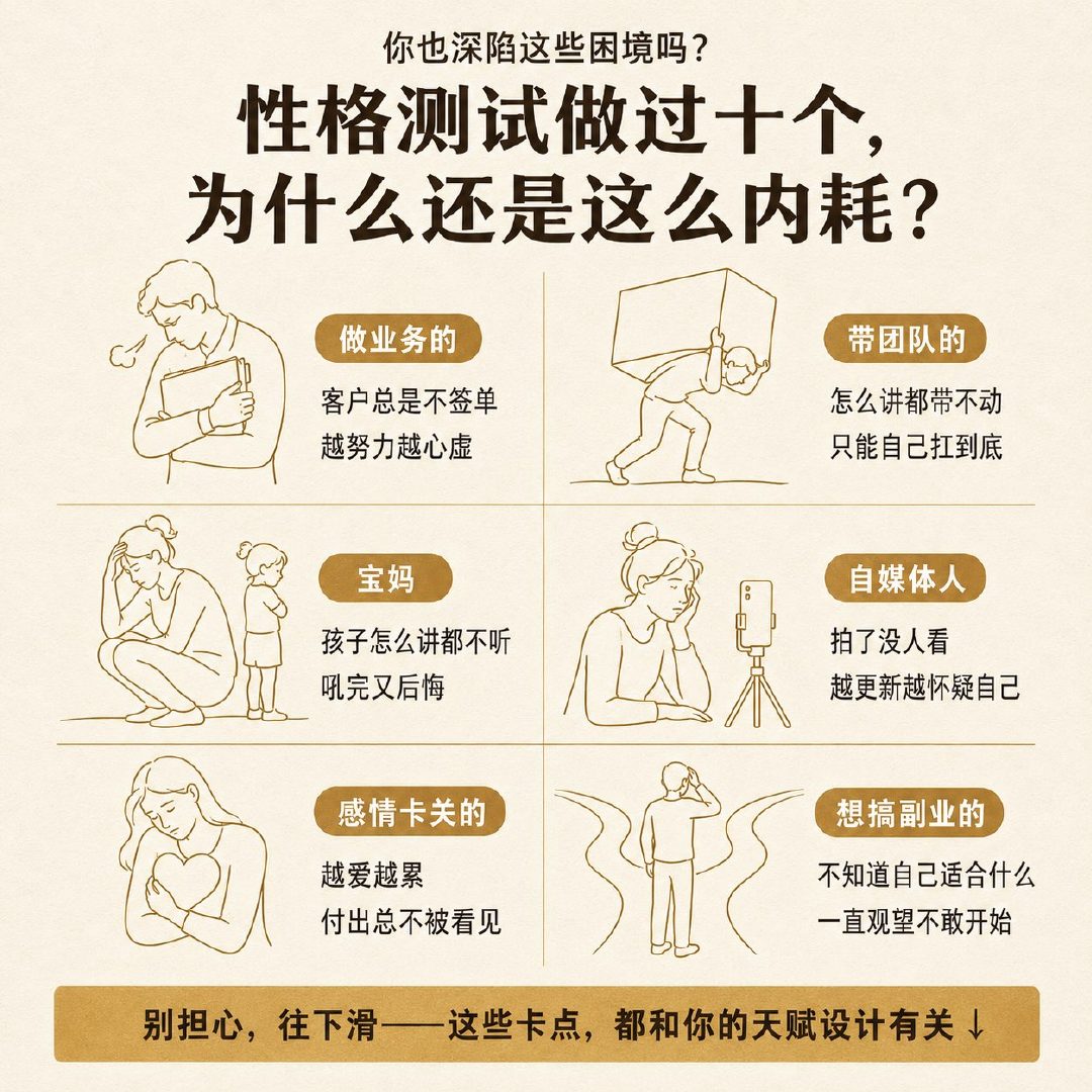 性格测试做过十个，为什么还是这么内耗