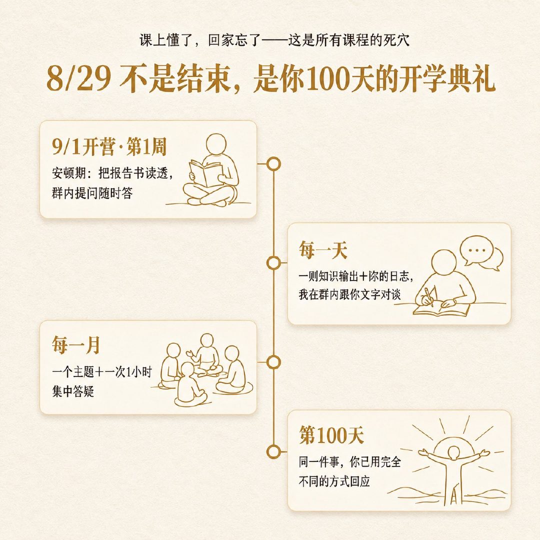 8/29不是结束，是你100天的开学典礼